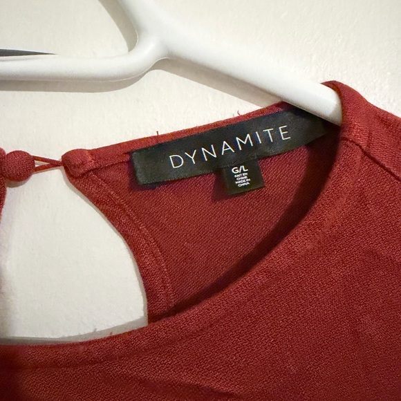 Dynamite Rust Red Blouse/Tunic - Picture 2 of 3
